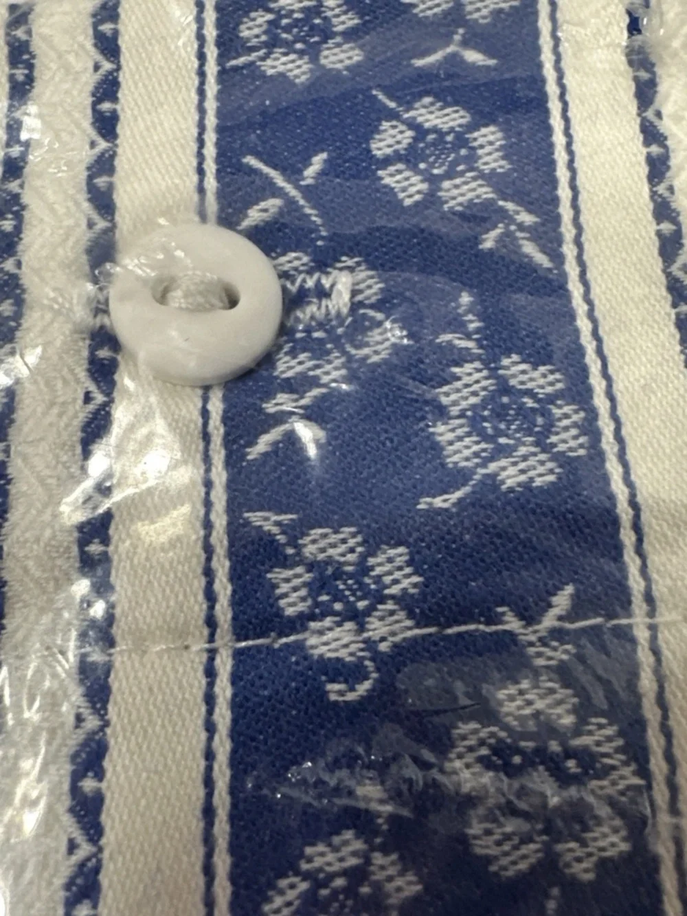 NEW 2009 Traditions By Pamela Kline Full/Queen Duvet Cover USA Blue White Floral
